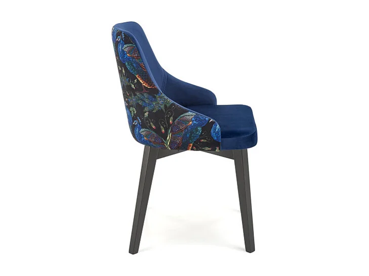 Chaise pivotante en tissu gris avec accoudoirs Andrea