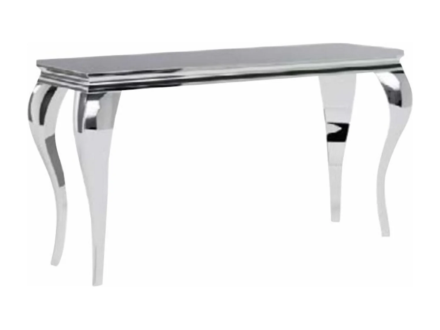 Consolle barocca in metallo e ceramica nera 120 cm Bolti