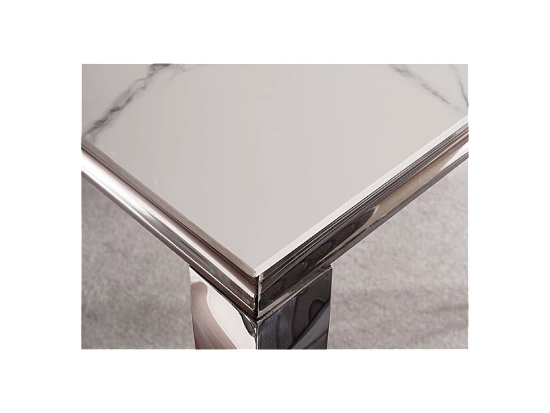 Consolle barocca in metallo e ceramica nera 120 cm Bolti