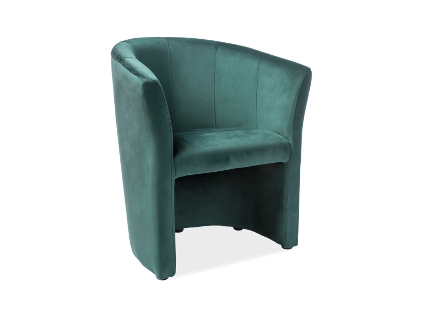 Fauteuil cabriolet confort velours vert Tisso