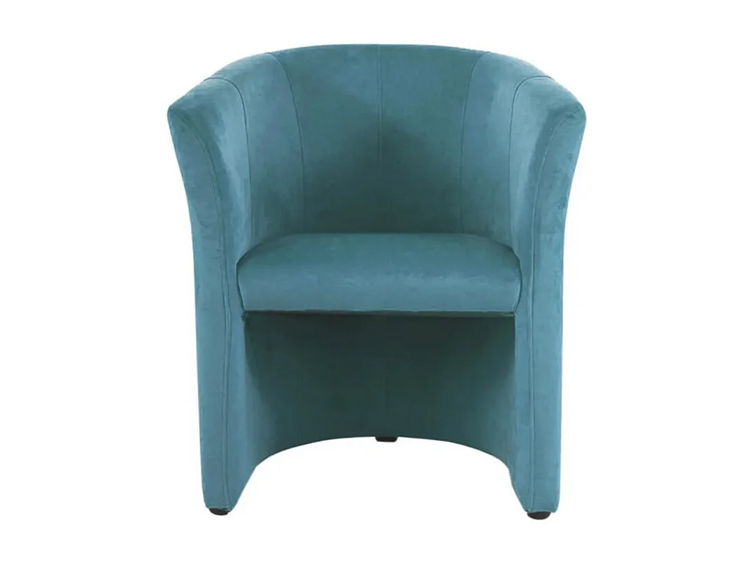 Sillón cabriolet confort terciopelo turquesa Tisso