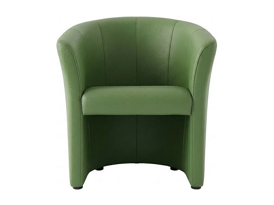 Fauteuil cabriolet confort écocuir vert Tisso