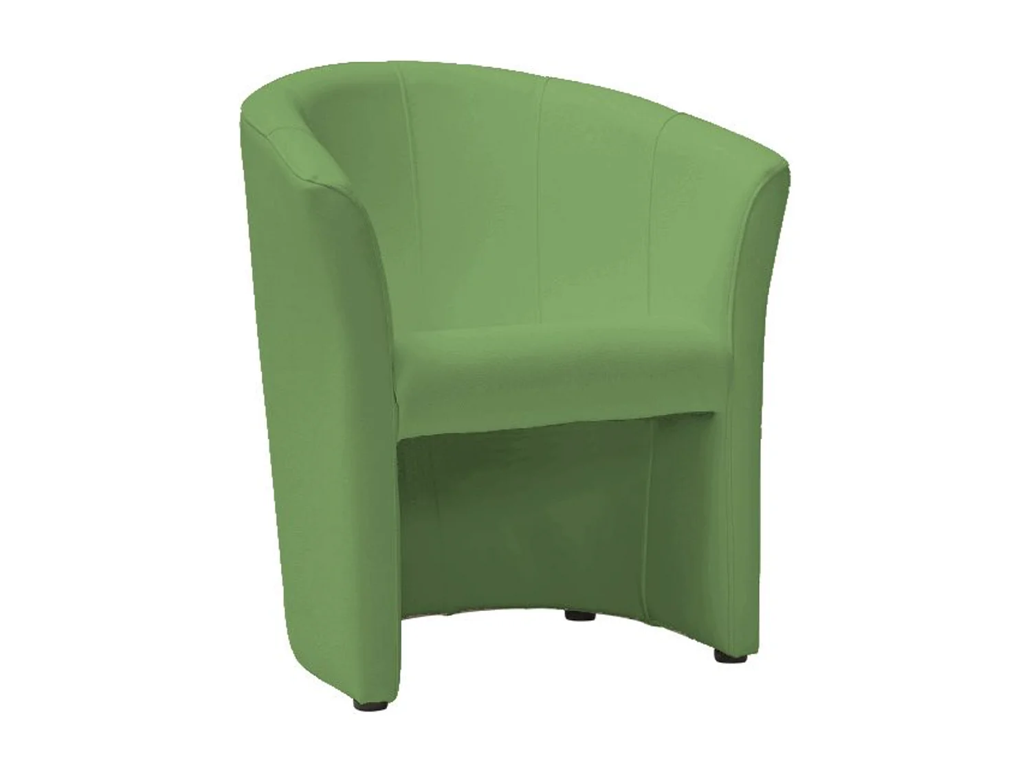Fauteuil cabriolet confort écocuir vert Tisso