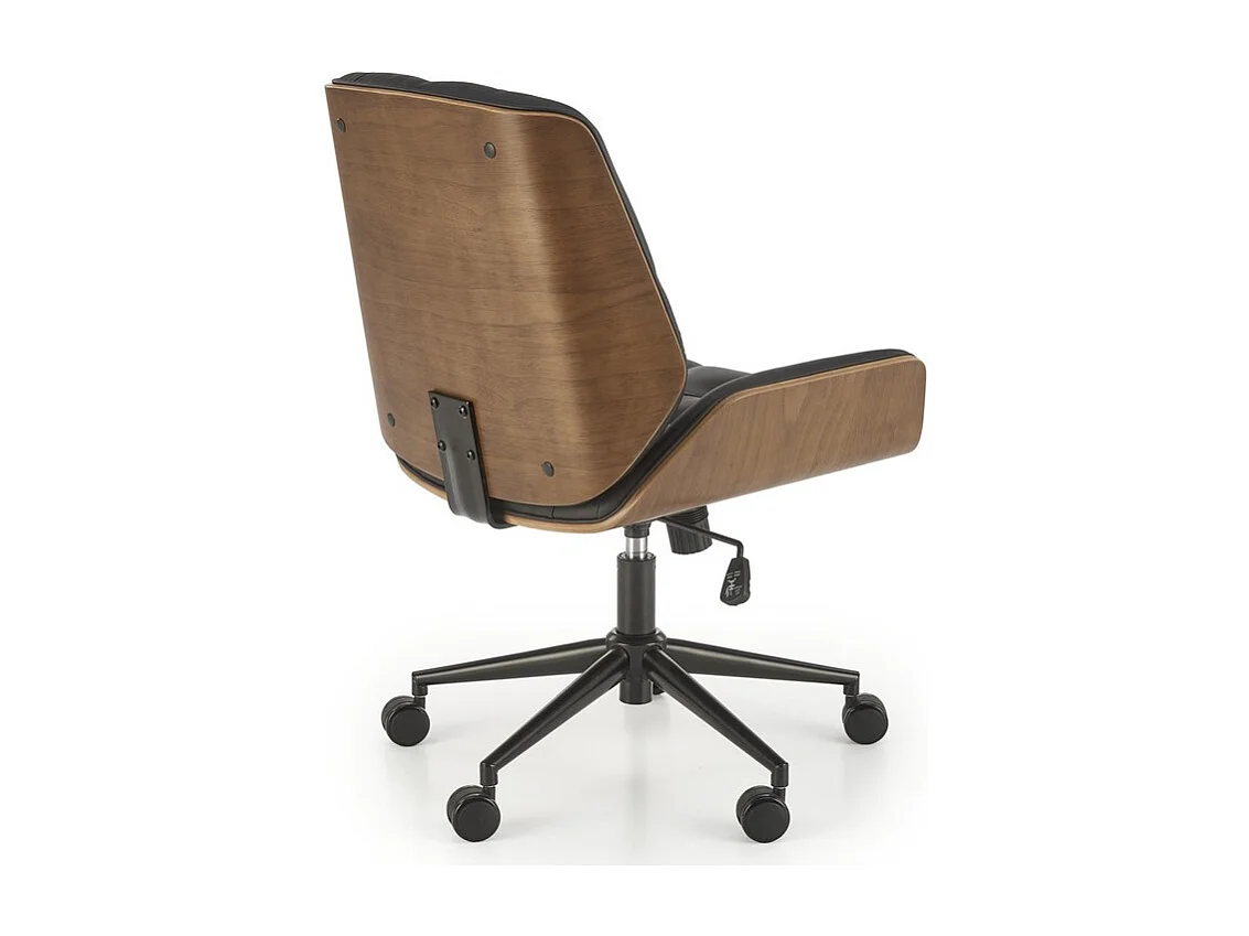 Sedia da ufficio Martel design nero e legno