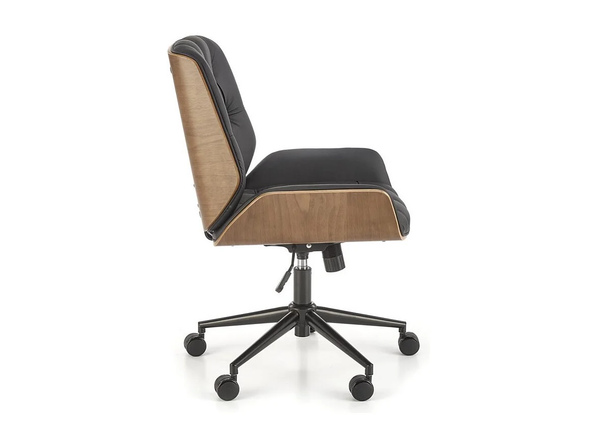 Sedia da ufficio Martel design nero e legno