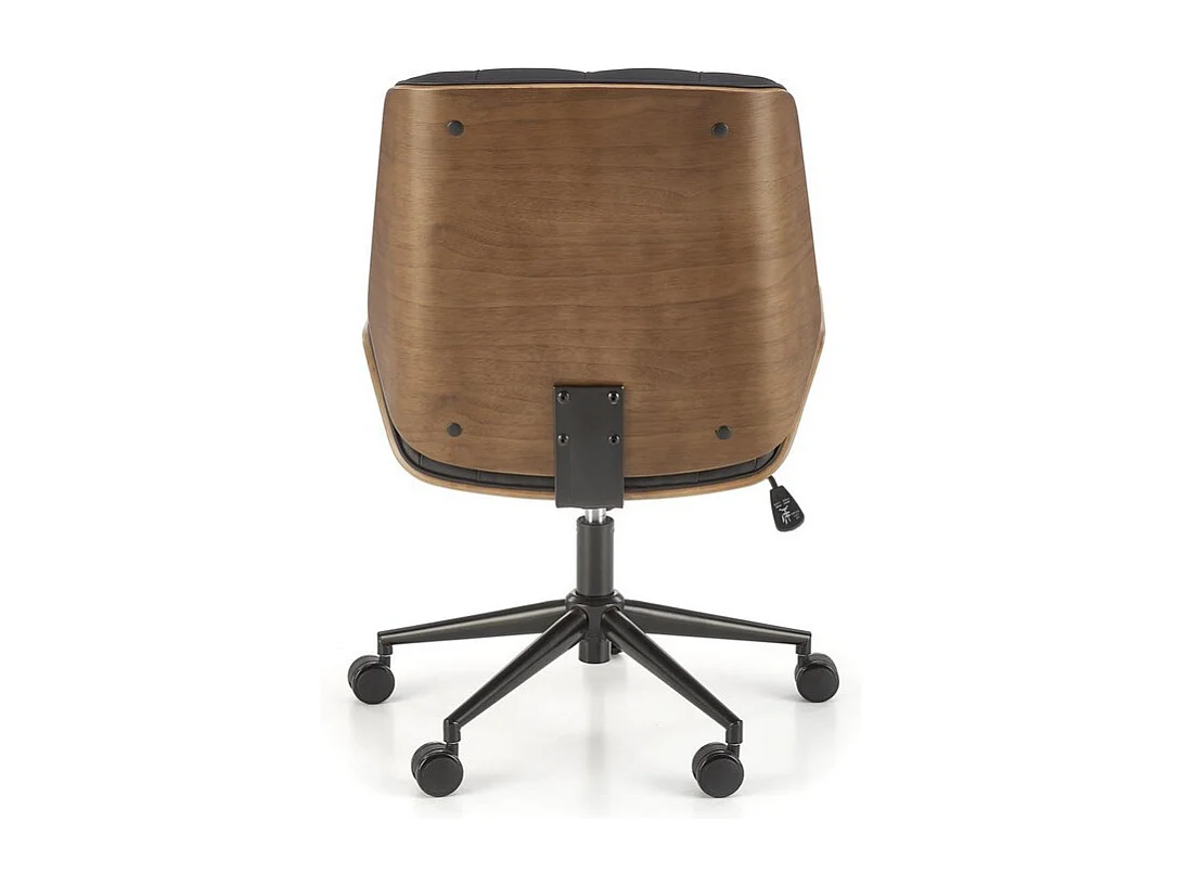 Sedia da ufficio Martel design nero e legno