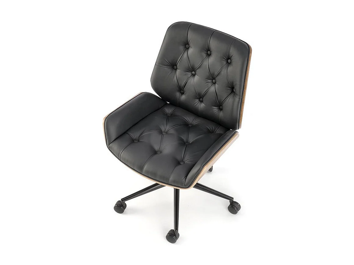 Sedia da ufficio Martel design nero e legno