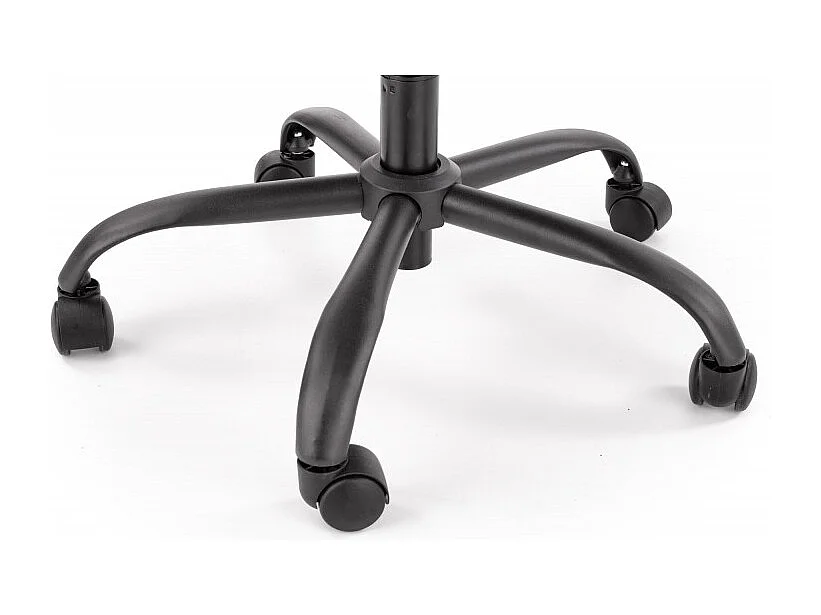 Silla de oficina de tela gris con reposabrazos y base de metal BRIDGET