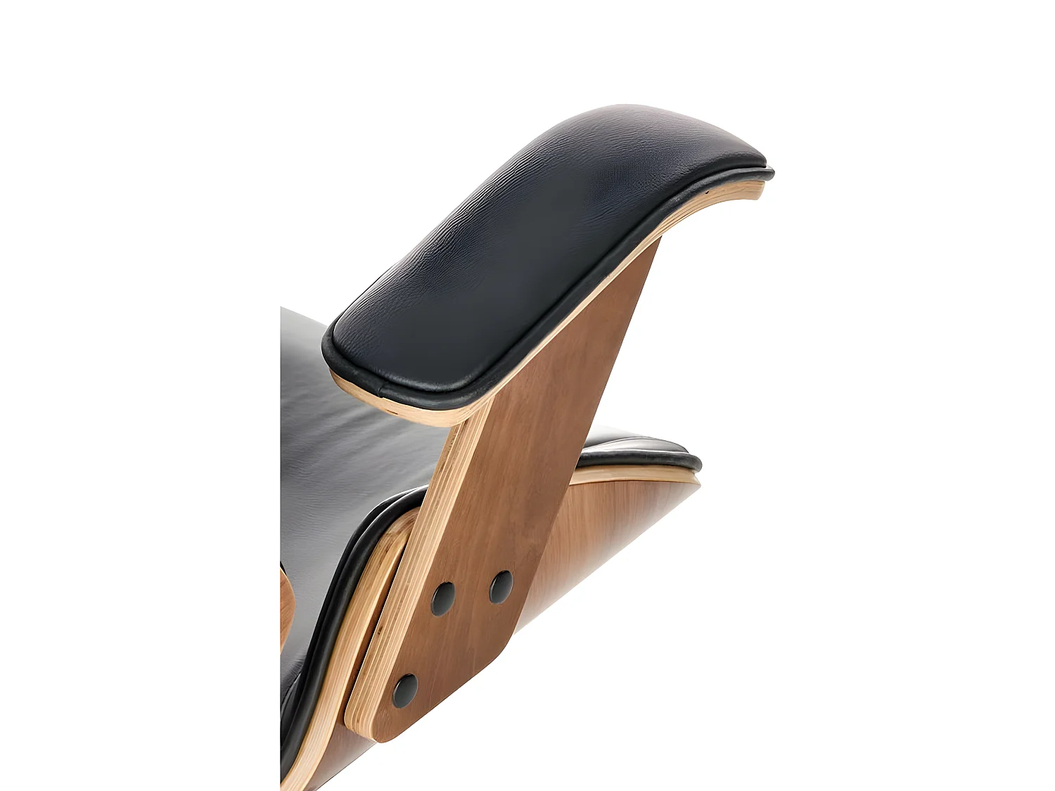 Silla de oficina ergonómica Fromi en nogal y negro