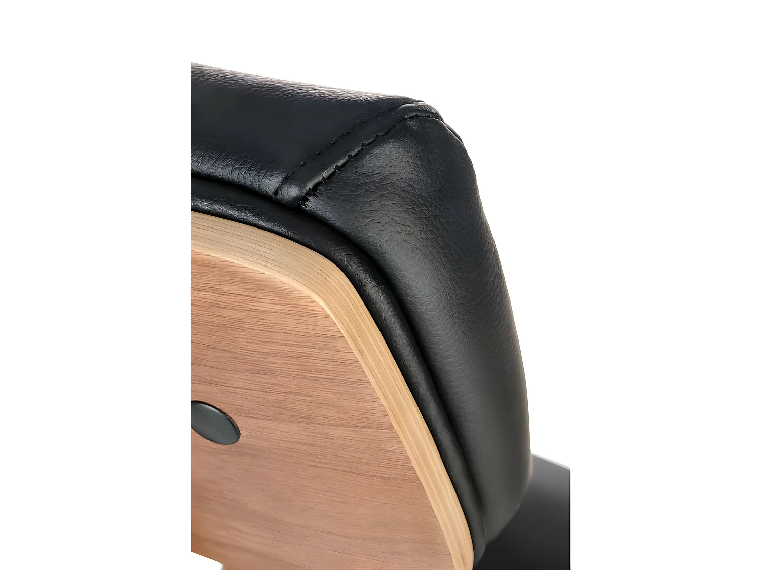 Silla de oficina ergonómica Fromi en nogal y negro