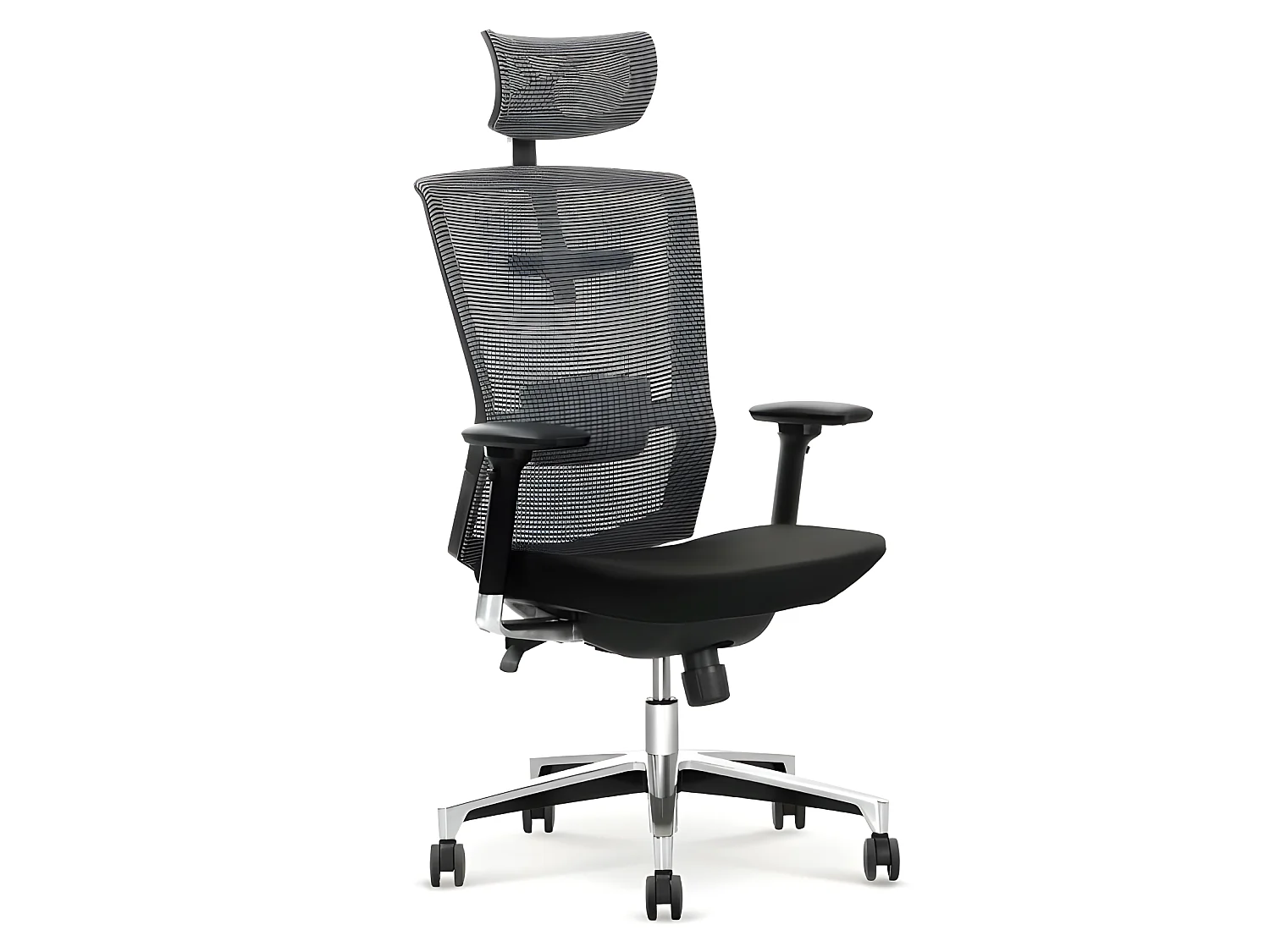 Armel silla de oficina de malla negra y gris