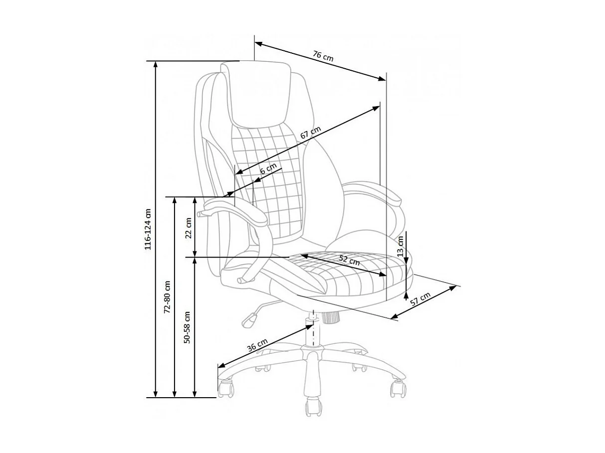 Sedia da ufficio di design nera Kimmy
