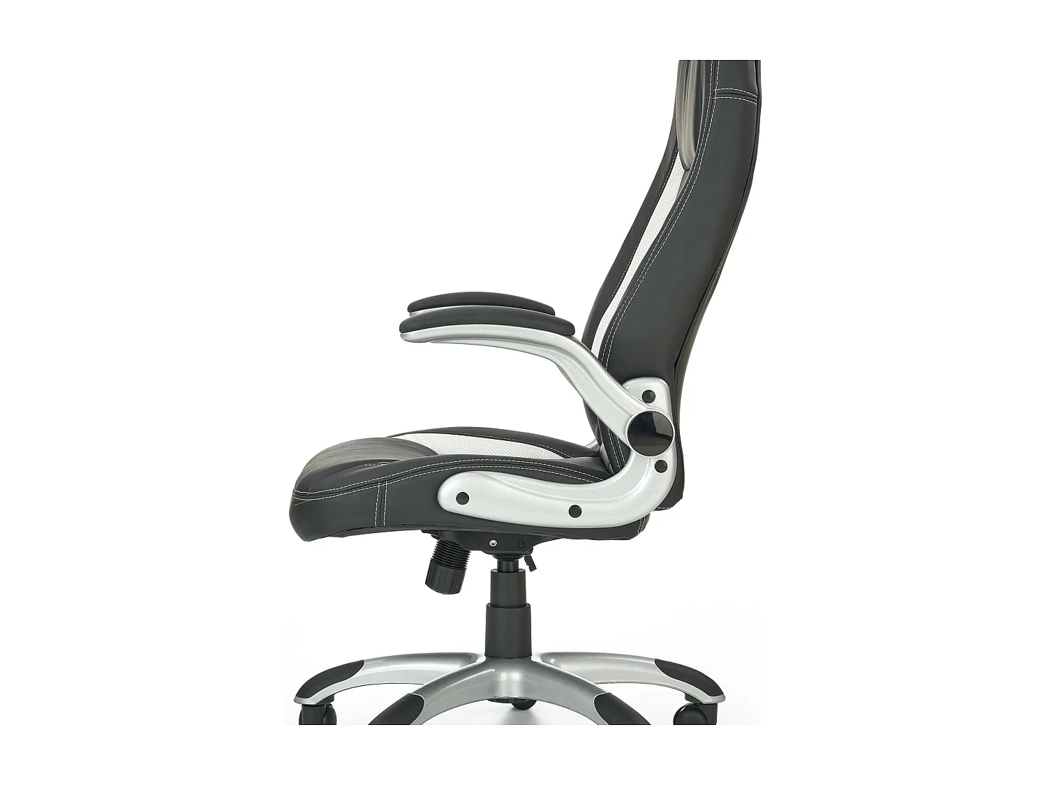 Fauteuil de bureau noir et blanc Carbone