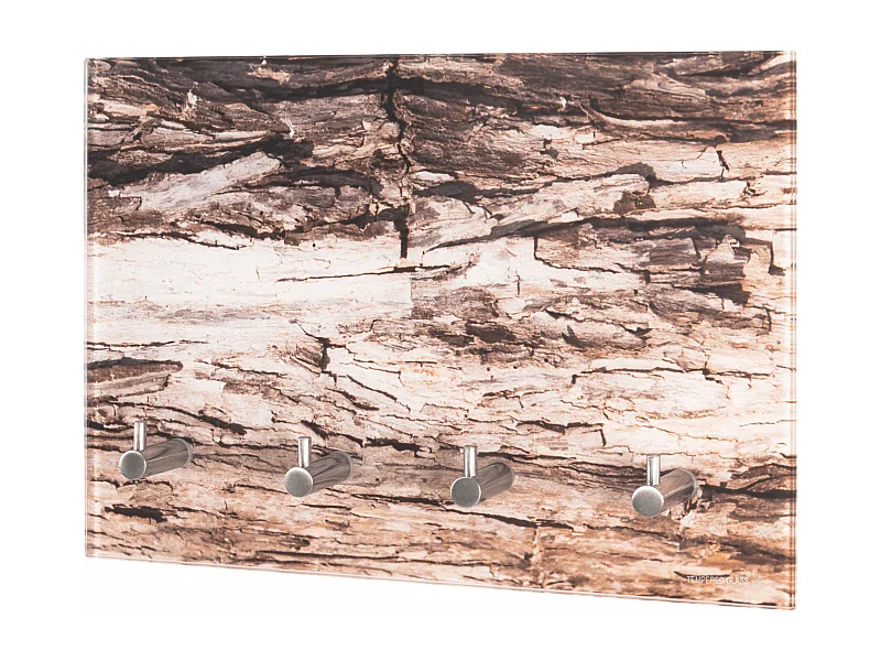 Tableau à clés design verre trempé 4 crochets Ullo