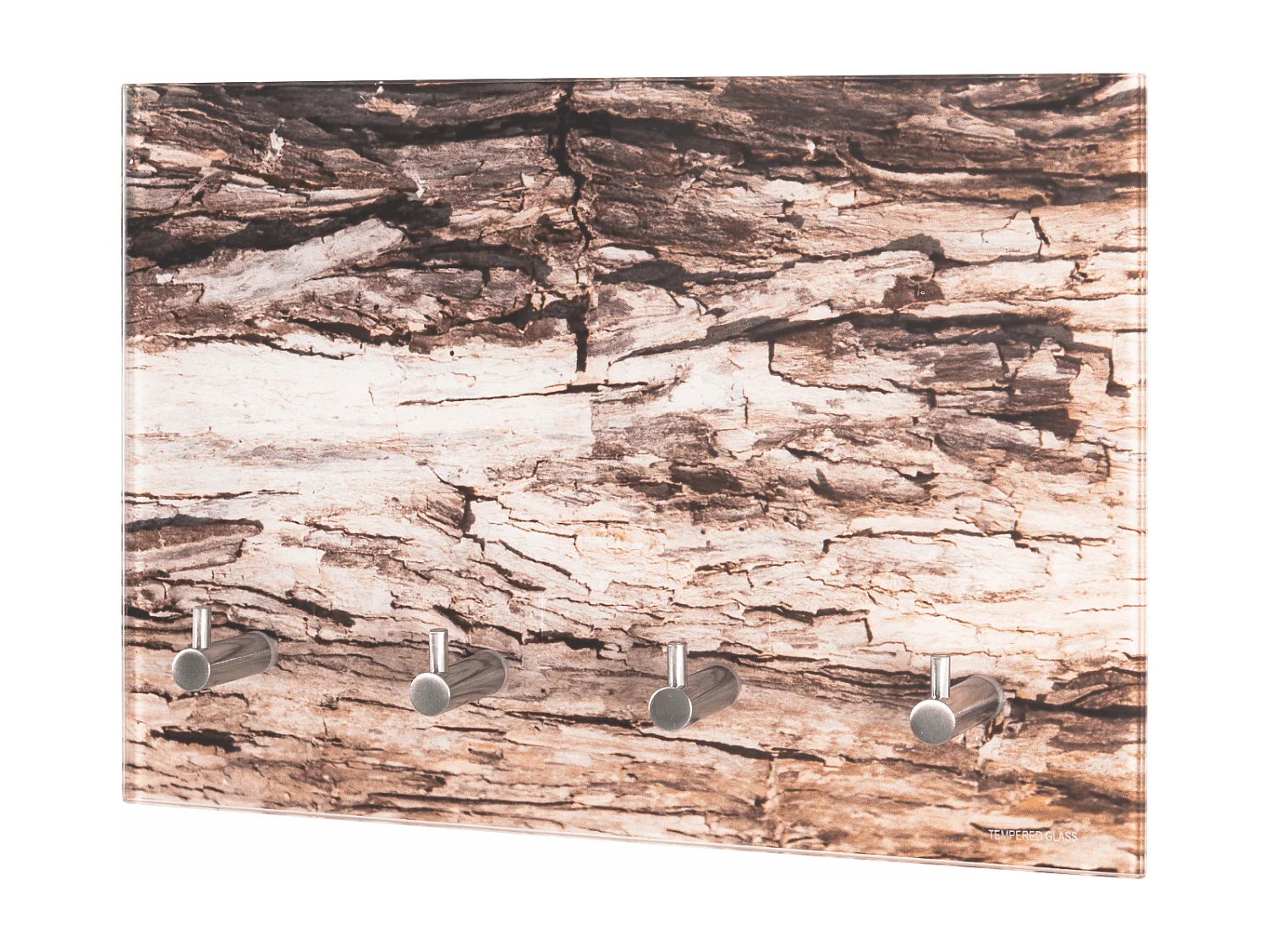 Tableau à clés design verre trempé 4 crochets Ullo