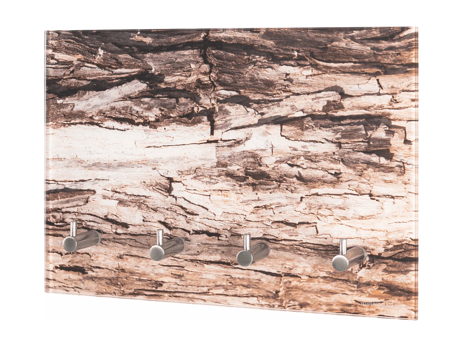 Tableau à clés design verre trempé 4 crochets Ullo