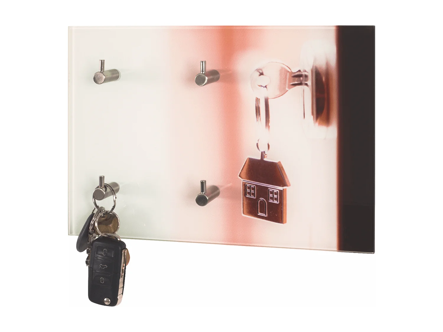 Tableau à clés verre trempé design serrure Vigo