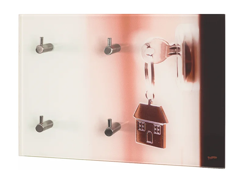 Tableau à clés verre trempé design serrure Vigo