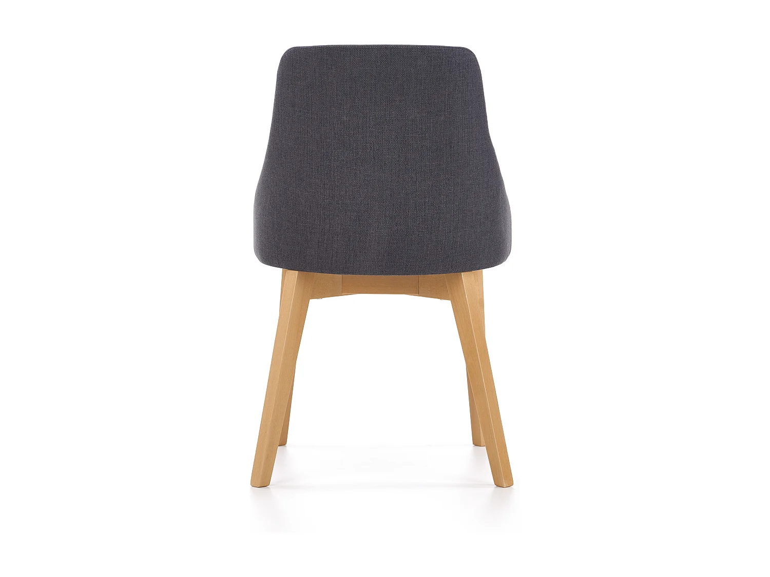 Silla de diseño escandinavo en madera de vainilla y gris