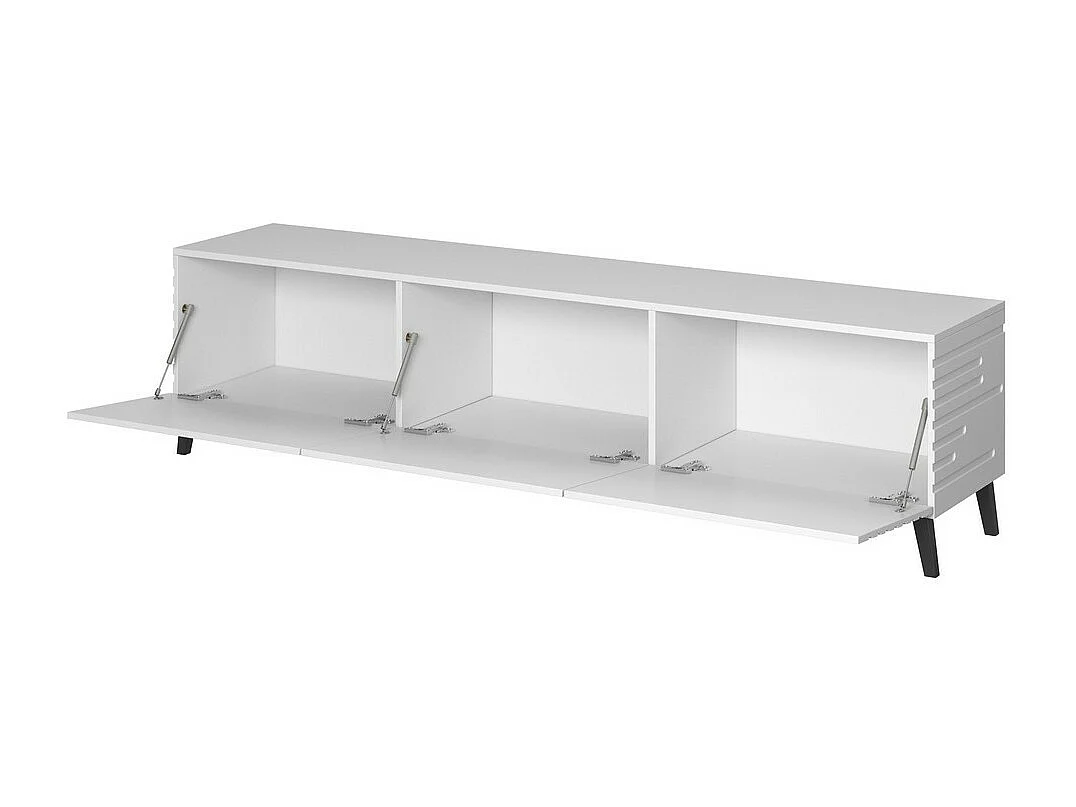 Meuble TV design blanc mat 186 cm Max