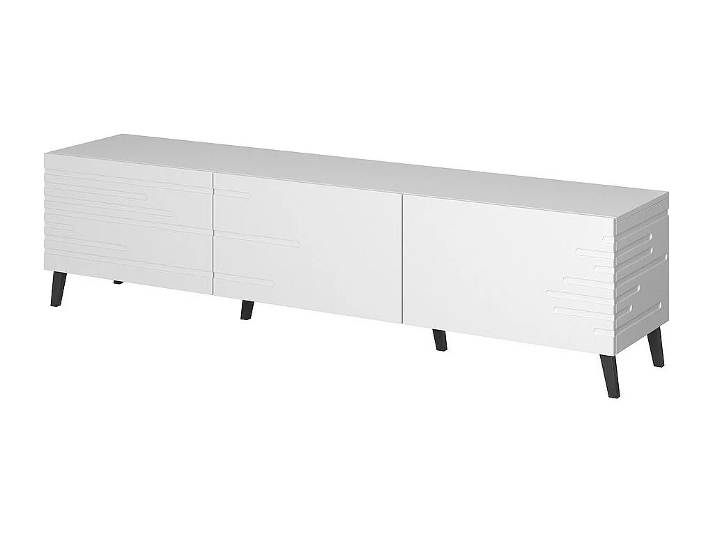 Meuble TV design blanc mat 186 cm Max