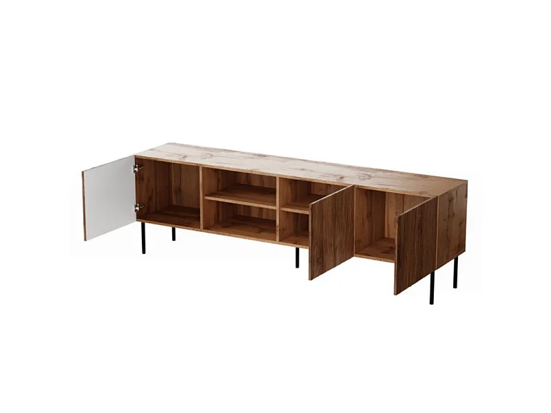 Meuble TV design décor chêne 190 cm Mokt