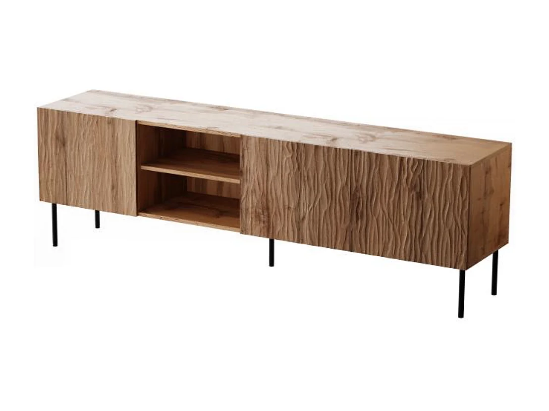 Meuble TV design décor chêne 190 cm Mokt