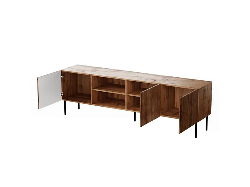 Meuble TV design décor chêne 190 cm Mokt