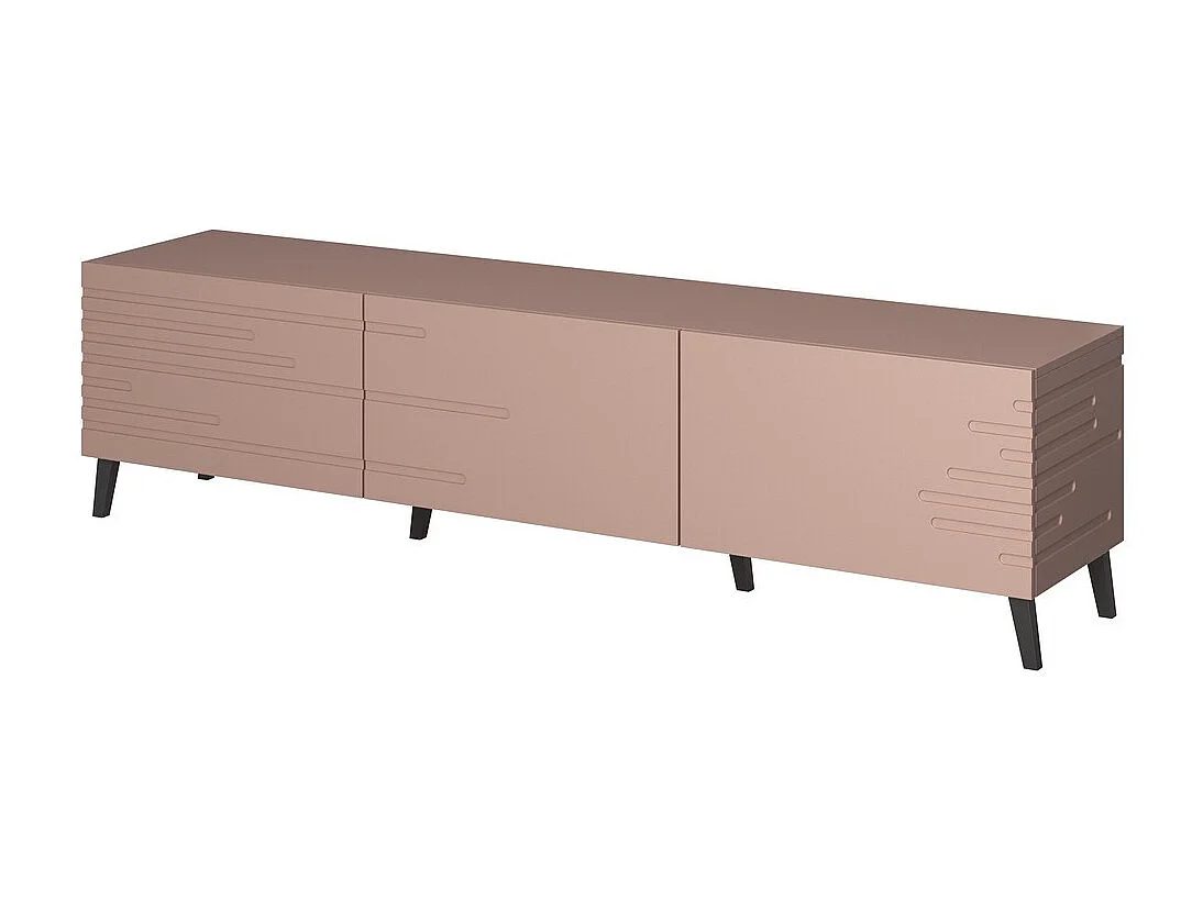 Meuble TV design rose mat 186 cm Max