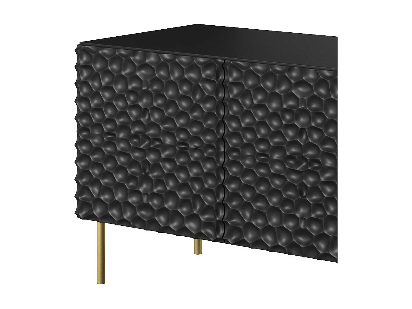 Soporte de TV de diseño Sumoc negro mate 190 cm