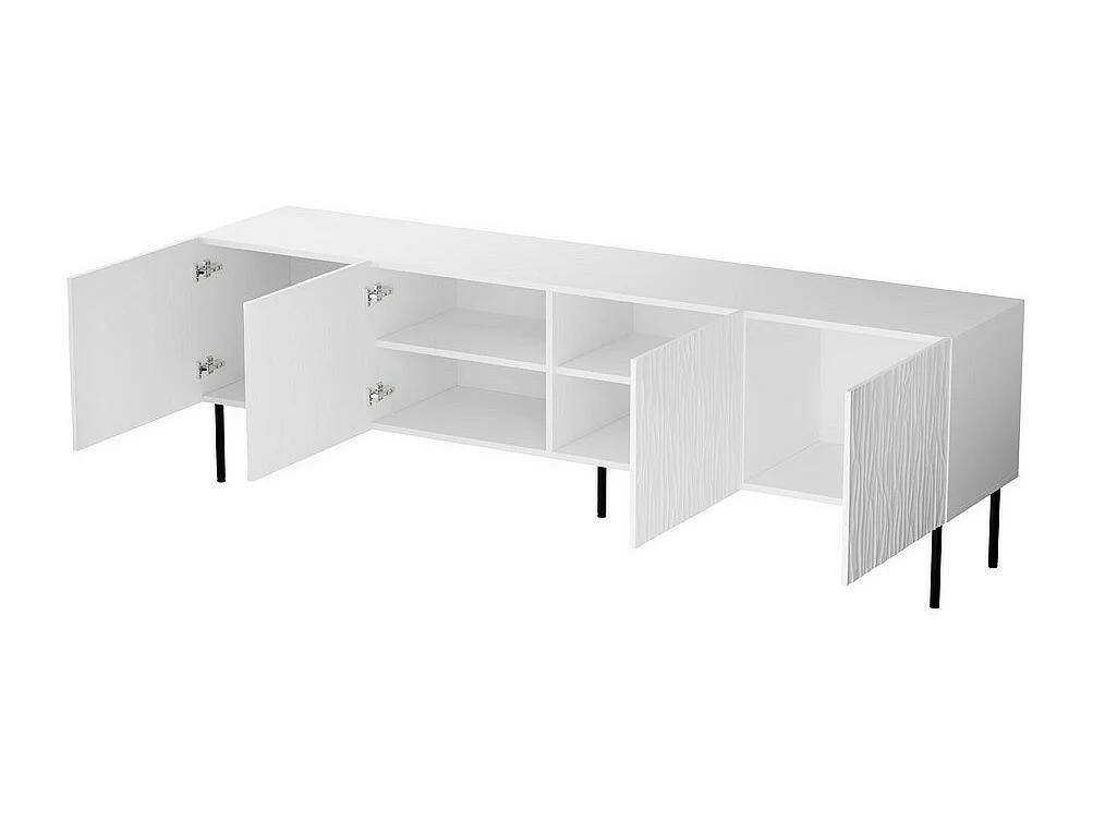 Meuble TV design blanc mat 190 cm Mokt