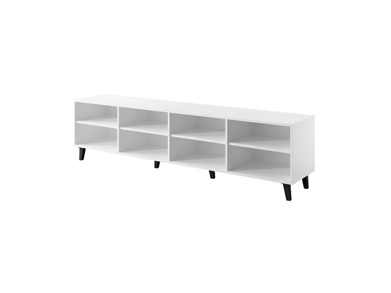 Soporte de TV de diseño Fuji blanco mate 200 cm