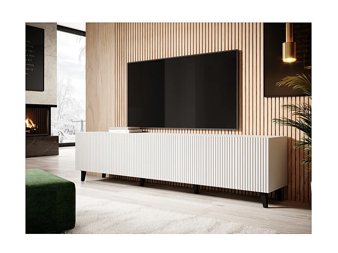 Porta TV di design Gustave 200 cm bianco