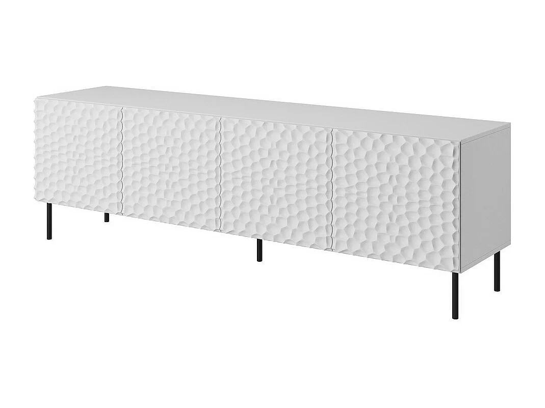 Meuble TV design blanc mat 190cm Sumoc