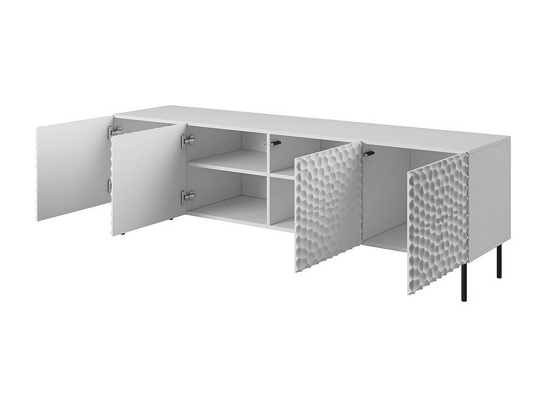 Meuble TV design blanc mat 190cm Sumoc