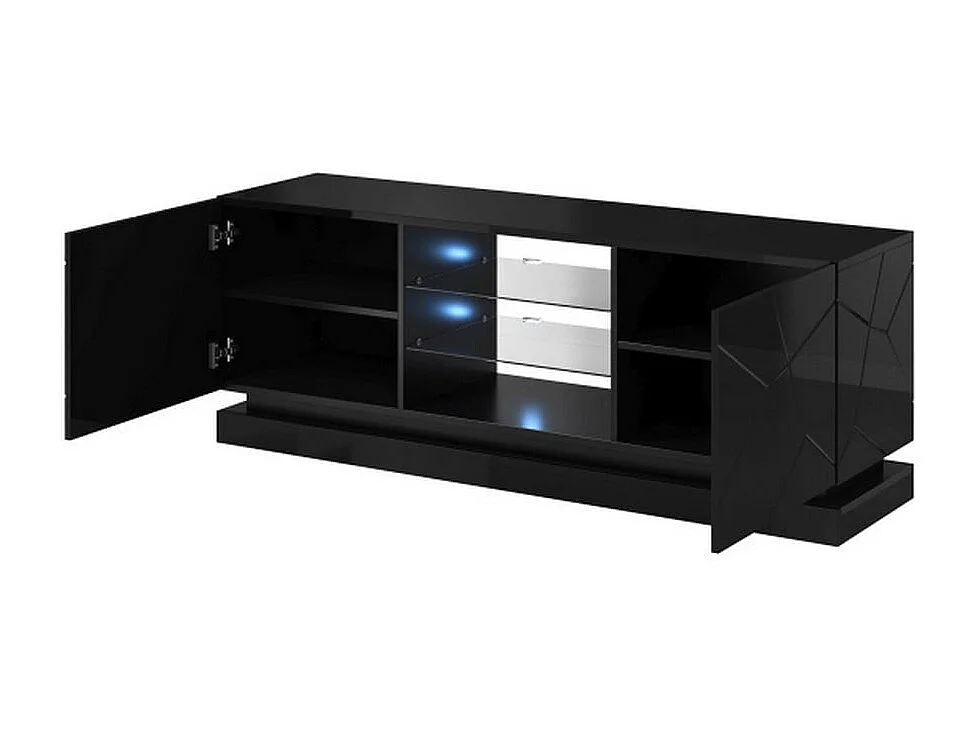 Supporto TV Clost 160 cm nero LED - Senza LED