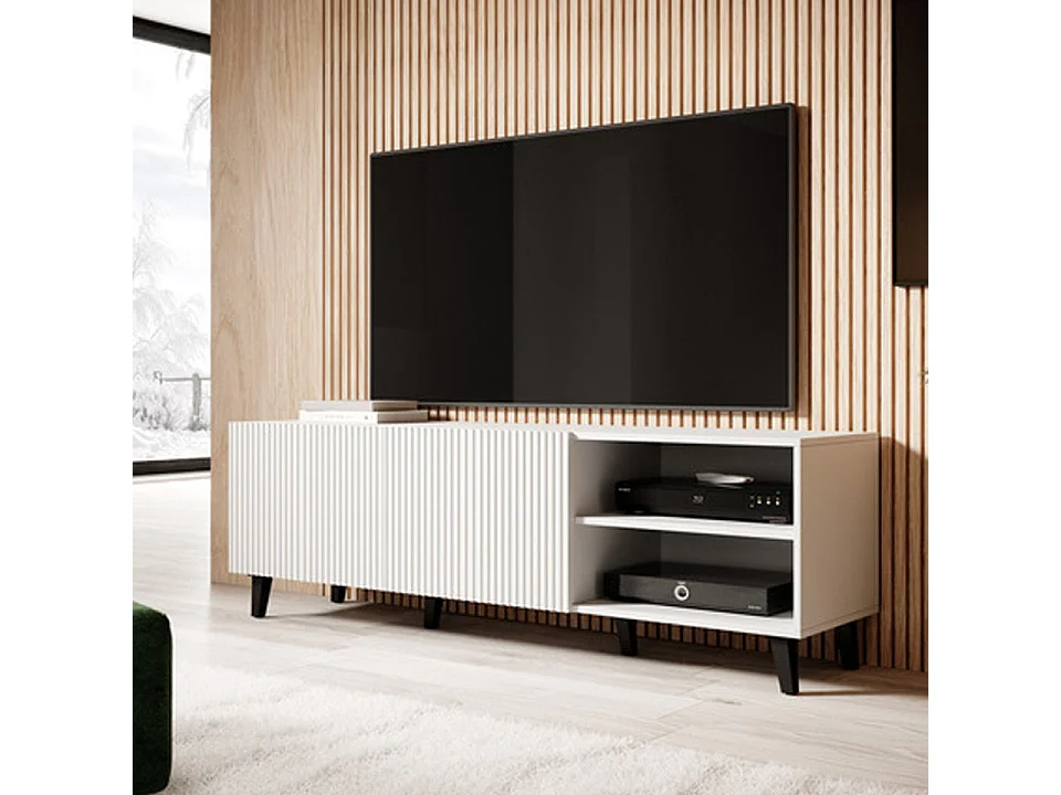 Porta TV di design Gustave 150 cm bianco