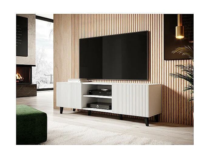 Porta TV di design Gustave 150 cm bianco