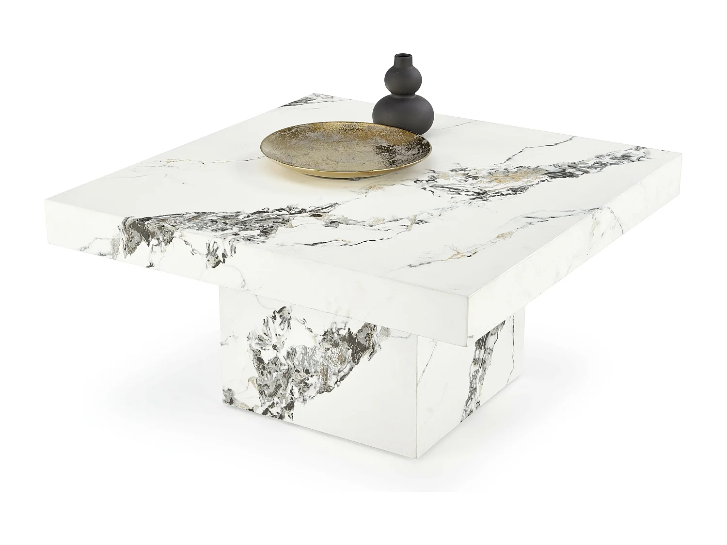 80x80 cm Tavolino Heraklion in marmo bianco