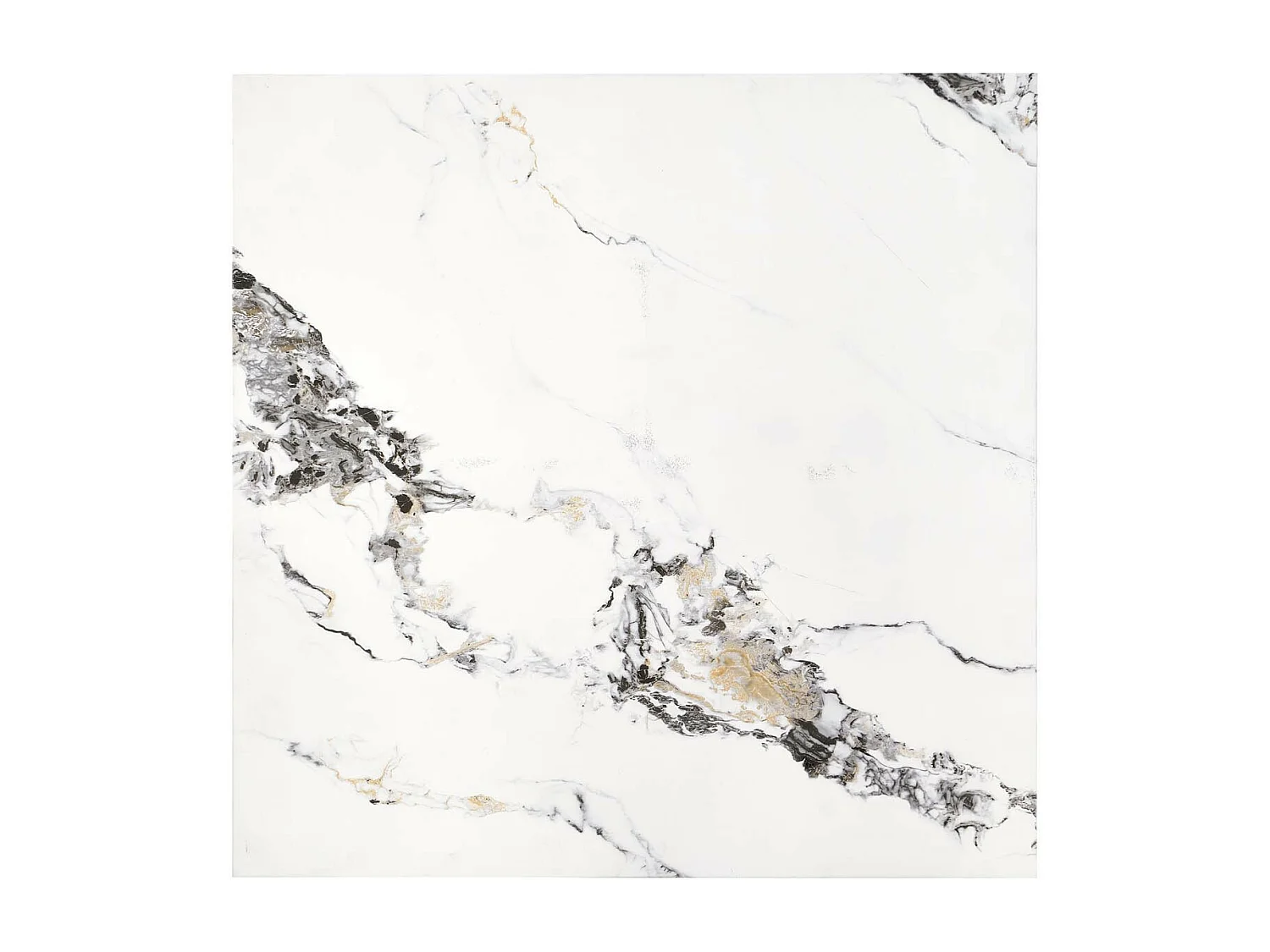 80x80 cm Tavolino Heraklion in marmo bianco