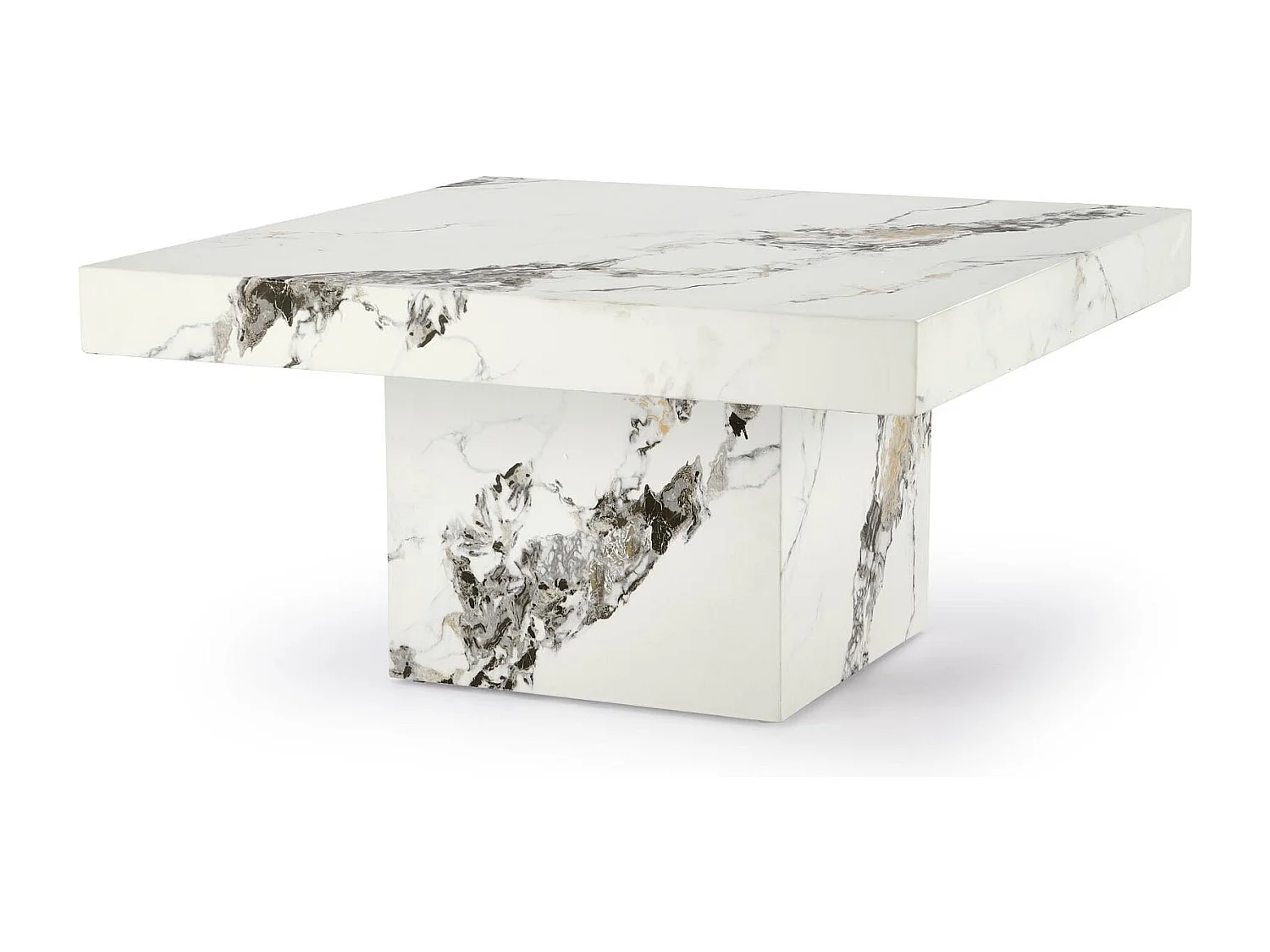 80x80 cm Tavolino Heraklion in marmo bianco