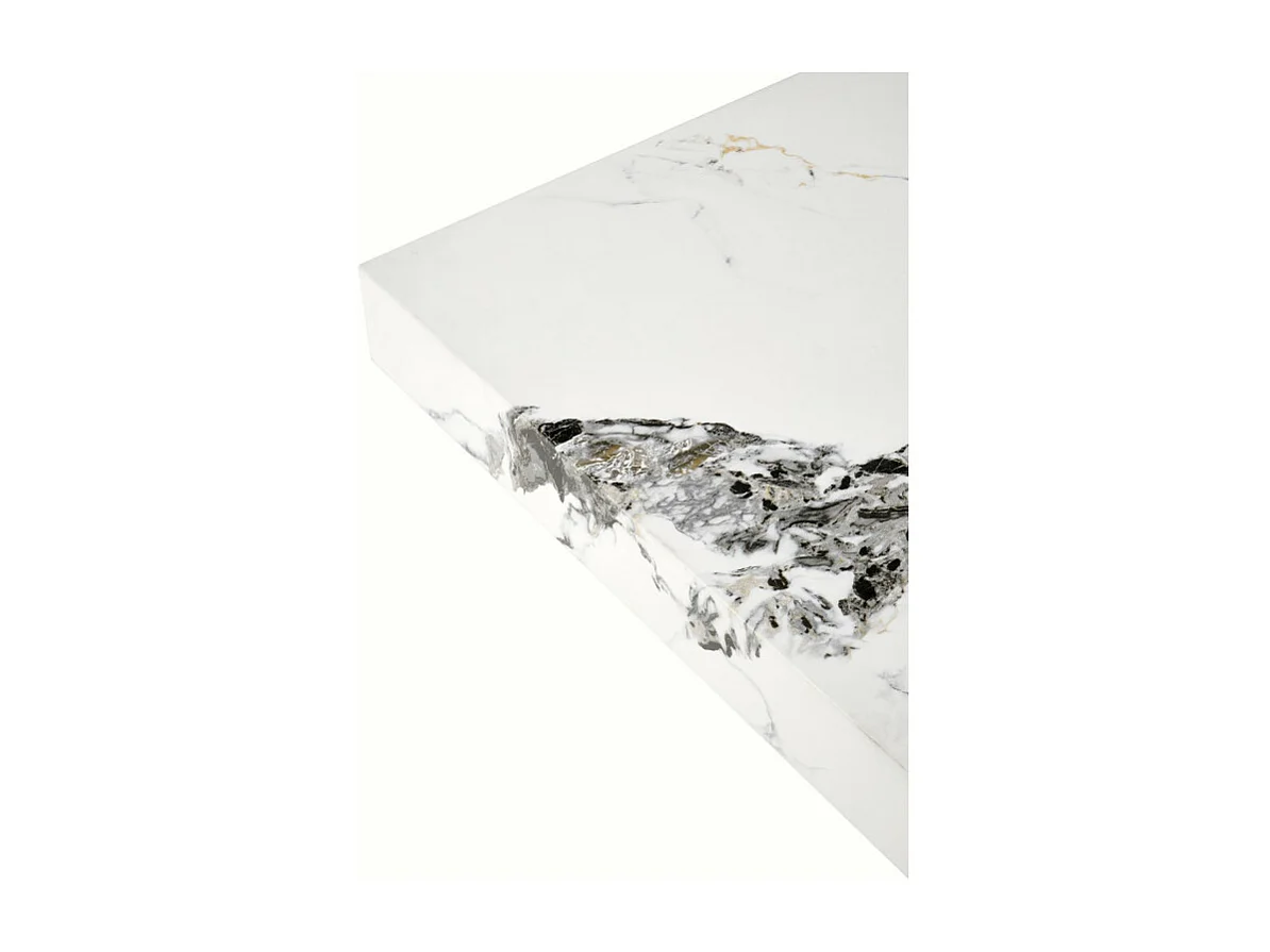 80x80 cm Tavolino Heraklion in marmo bianco