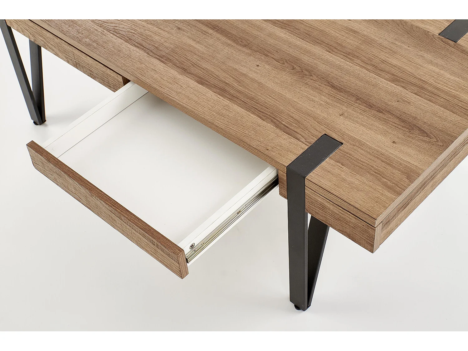 Tavolino industriale Belize con cassetti