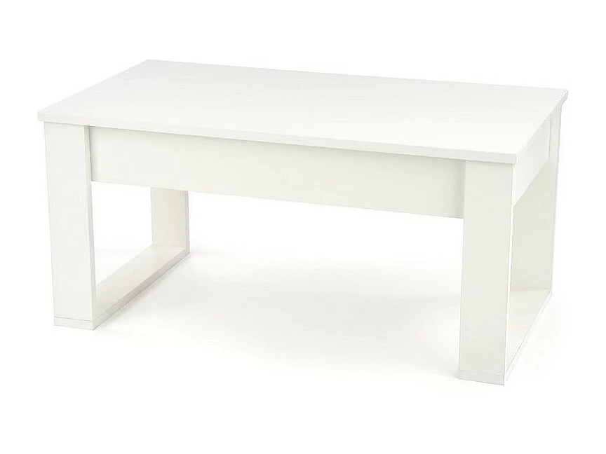 Tavolino neo bianco con due cassetti