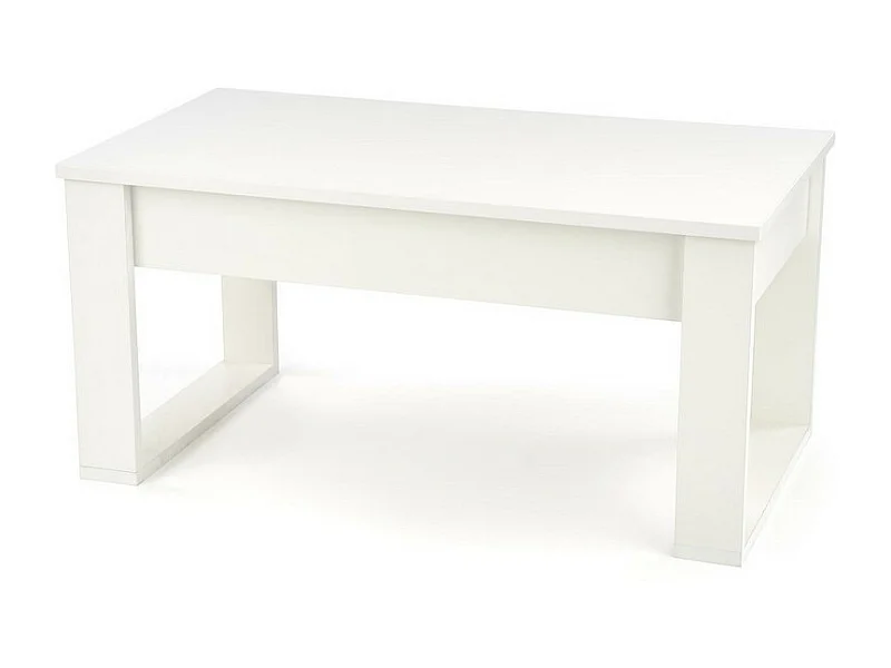 Tavolino neo bianco con due cassetti