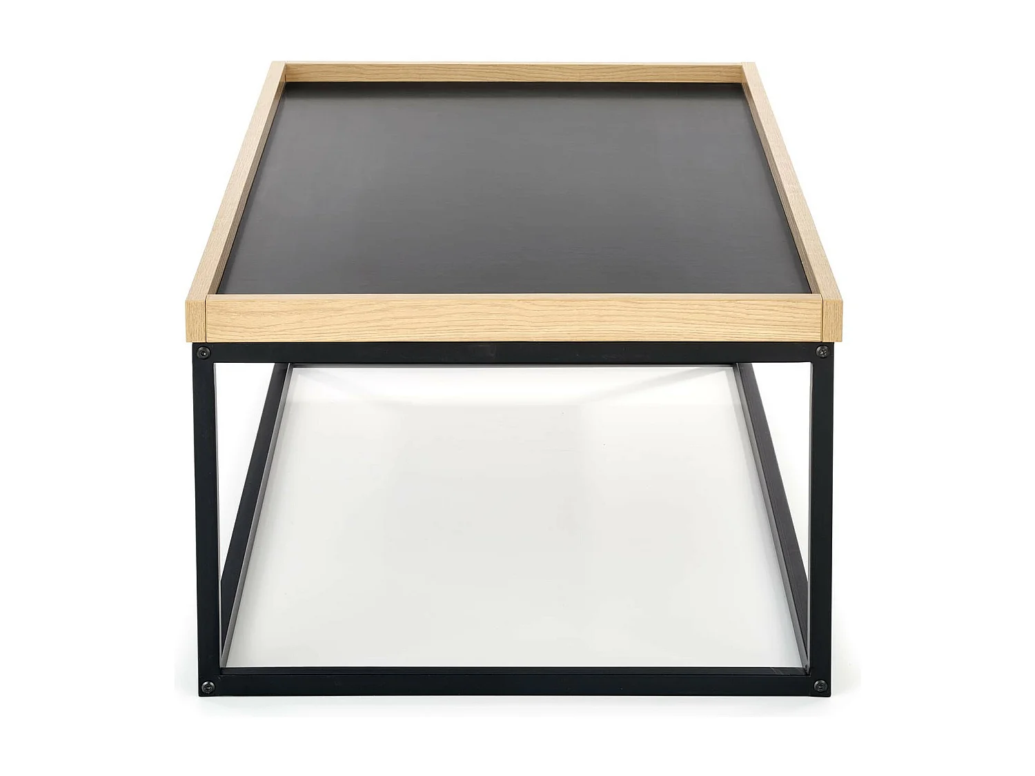 Tavolino rettangolare in stile industriale LUISA 100x60 cm