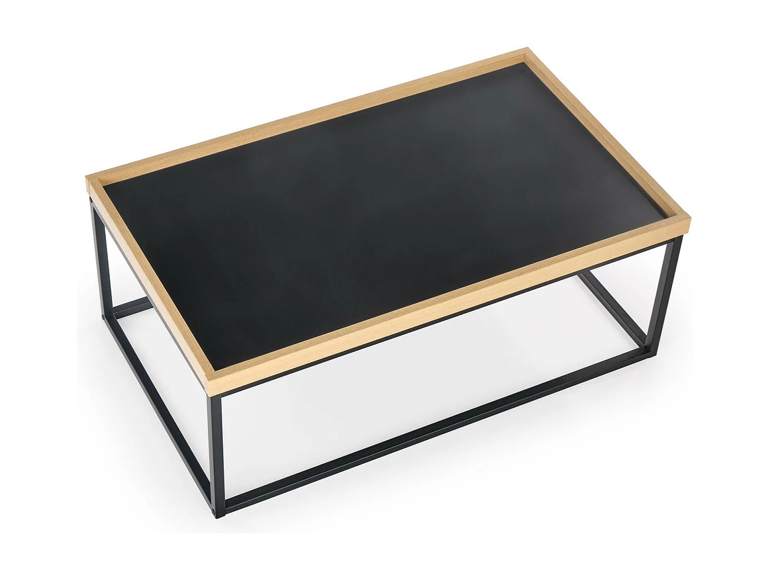 Tavolino rettangolare in stile industriale LUISA 100x60 cm