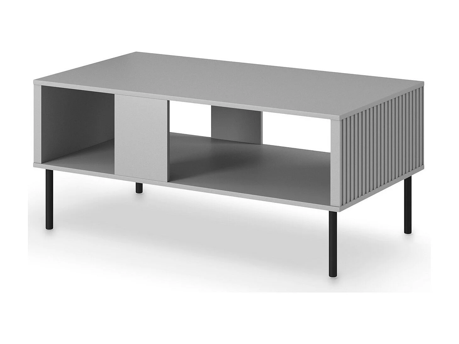 Table basse gris clair 110 cm Gatsby
