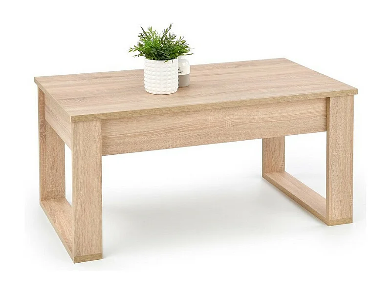 Tavolino in rovere Sonoma con due cassetti Neo