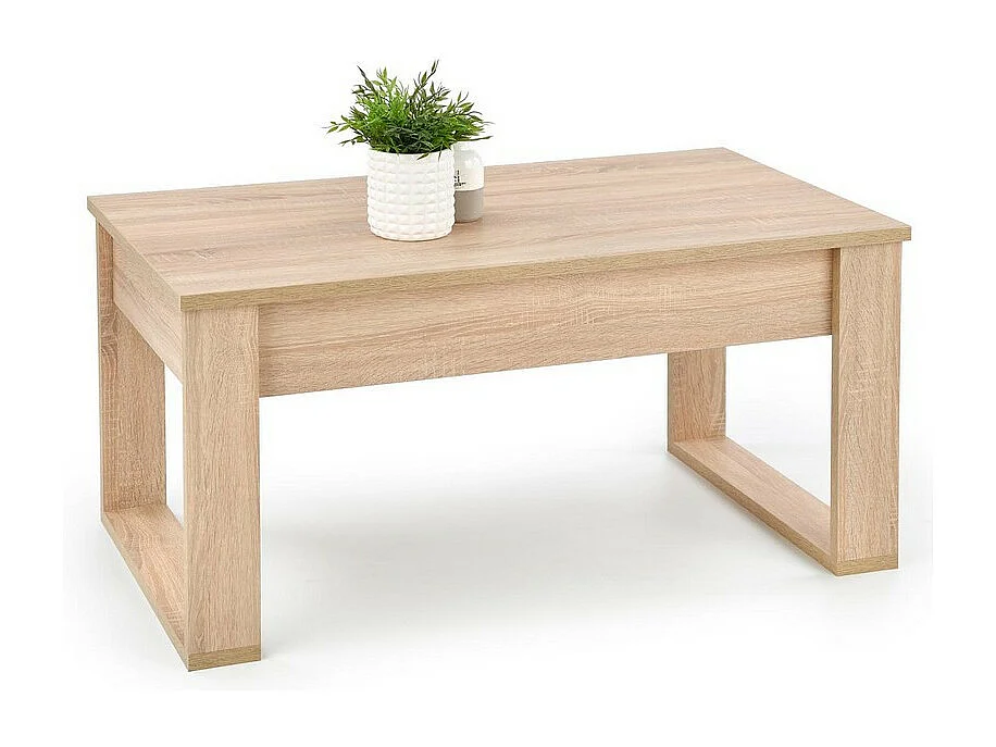 Tavolino in rovere Sonoma con due cassetti Neo